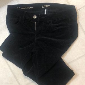 Black LOFT boot cut pant